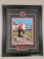 Jack Nicklaus Final Round British Open July 15 , 2005 Framed Photo . Includes British Open Golf Pin in Frame . Measures 15.5"&times;19.5" .