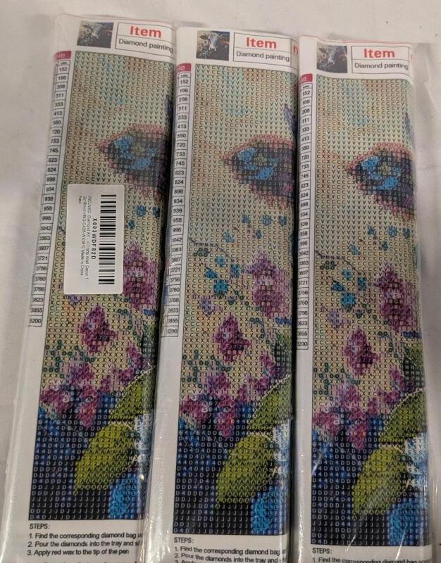 3 New Diamond Painting Kits.