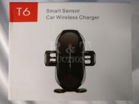 New T6 Smart Sensor Car Wireless QI Charger