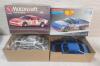 Two (2) 1/25 Scale Race Car Model Kits . One (1) Unstarted - Sealed & One (1) Started