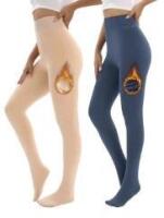 2 New Women's O/S (SM) Navy & Beige Darkterror 2-Pack Fleece Lined Leggings for Women Thermal Tummy Control High Waist Winter Warm Workout Tights