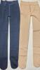 2 New Women's O/S (SM) Navy & Beige Darkterror 2-Pack Fleece Lined Leggings for Women Thermal Tummy Control High Waist Winter Warm Workout Tights - 3