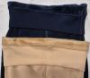 2 New Women's O/S (SM) Navy & Beige Darkterror 2-Pack Fleece Lined Leggings for Women Thermal Tummy Control High Waist Winter Warm Workout Tights - 4