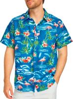 New Size MED Men's SSLR Hawaiian Shirt Button-Up