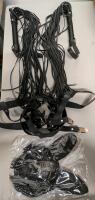 [Adults Only] New Lace Bunny Mask, O/S Fits Most Harness & 2 Faux Leather Switches