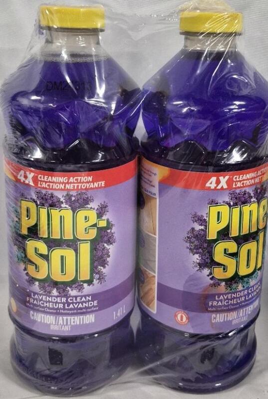 2 New Pine-Sol Multi Purpose Cleaners - 4x Cleaning Action Lavender Scent