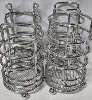 4 Kitchen Metal Utensil Holders 8" Tall