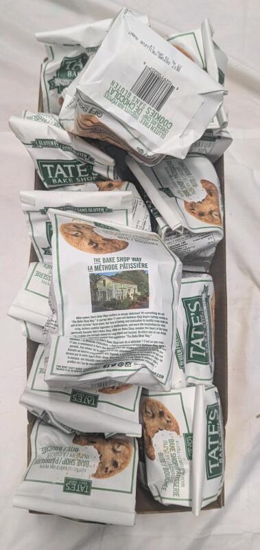 [BB 25 AL 19] 12 Packs Tate's Bake Shop Gluten Free Cookies - 198g Per Pack