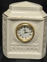 Belleek Desk Clock 4" Tall