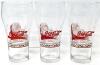 6 Matching Vintage 1997 Holiday Santa COCA-COLA Glasses, 6.25" Tall, No Chips or Cracks - 3