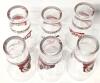 6 Matching Vintage 1997 Holiday Santa COCA-COLA Glasses, 6.25" Tall, No Chips or Cracks - 5