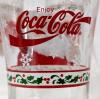 6 Matching Vintage 1997 Holiday Santa COCA-COLA Glasses, 6.25" Tall, No Chips or Cracks - 7