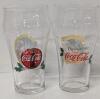 6 Vintage 1997 Holiday Santa COCA-COLA Glasses, 6.75" Tall, No Chips or Cracks - 5