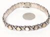 Sterling Silver Stamped 925 Italy XOXO 7.5" Bracelet, Box Clasp With Safety Loop - 4