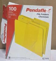 Pendaflex 100 Letter Size File Folders