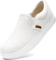 New Women's Sz. 9 STQ Slip-On Canvas Shoes , Vanille White .