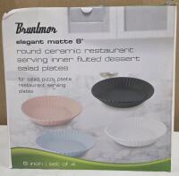 New Bruntmqn Elegant Matte 8" Round Ceramic Plates