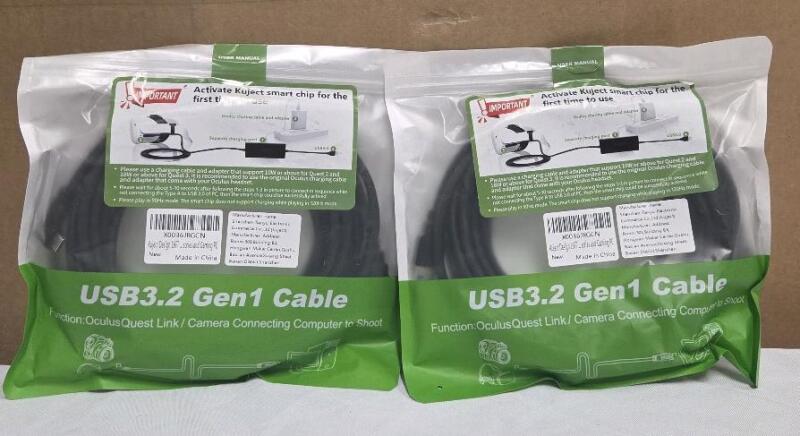 2 New 16FT USB3.2 Gen1 Cable function OculusQuest Connecting Computer