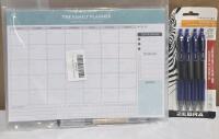 New Family Planner & Sarasa Dry Pens 4Pack