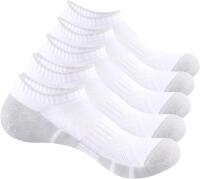 5 New Pairs Size XL () Women's YUEDGE Ankle Socks Cushioned Running Socks Breathable Anti-Odor Low Cut Athletic Socks