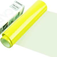 New CAREGY Heat Transfer Vinyl 12"x 27ft Iron on Vinyl for All Machine Lemon Lime Yellow HTV Vinyl