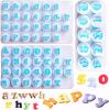 New KALAIEN 3 Set Fondant Alphabet/Letter Cutters and Number set Cake Biscuit Mold Decorating Tools DIY Cookie Stamp Impress,Embosser Cutter