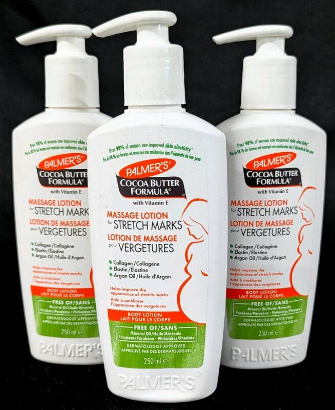 3 New PALMER'S Cocoa Butter Formula Massage Lotion For Stretch Marks / Body Lotion