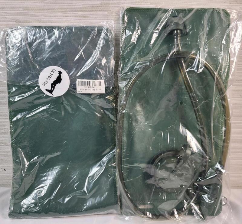 Two (2) New Ultra-Tri 2L Hiking/Camping Hydration Bladder Leakproof Water Bag .