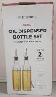 New Finedine Glass Oil Dispenser Bottle Set