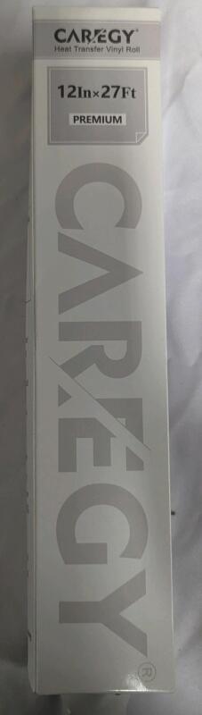New: Caregy Heat Transfer Vinyl Roll - 12in x 27ft