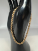 10K Yellow Gold Thick Rope Chain Bracelet - 2