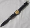 Vintage Tavannes Manual Wind Wristwatch with Sub-Second Dial & Leather Band , 10kt Apex Gold Filled . 25 Years of Service at The Steel Co. of Canada Engraved on Back - 1944 . Tested Working