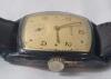 Vintage Tavannes Manual Wind Wristwatch with Sub-Second Dial & Leather Band , 10kt Apex Gold Filled . 25 Years of Service at The Steel Co. of Canada Engraved on Back - 1944 . Tested Working - 3