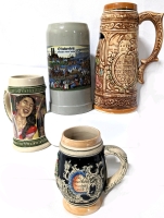 Vintage Western Germany Original Thewalt Beer Stein & Oktoberfest, Made in Japan & Heineken.