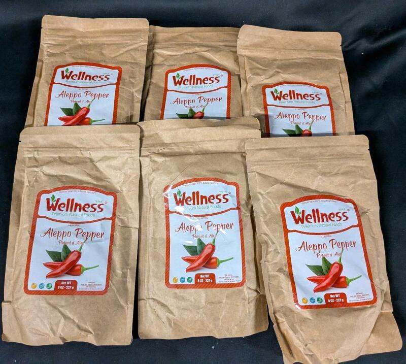 [EXP 01/09/2025] 6 New Wellness Aleppo Pepper Packs.
