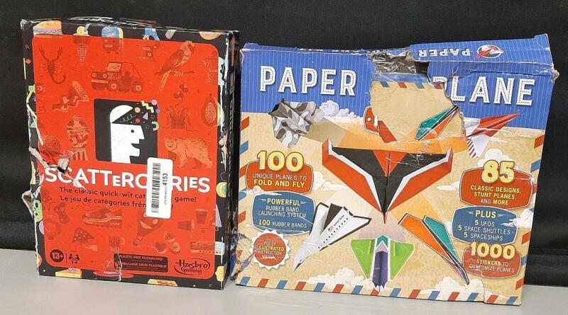 Scattergories Game Set & Paper Plane Set