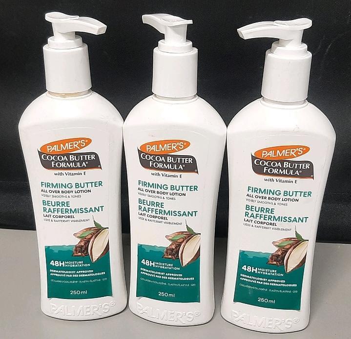 3 Bottles of Palmers Firming Butter Body Lotion