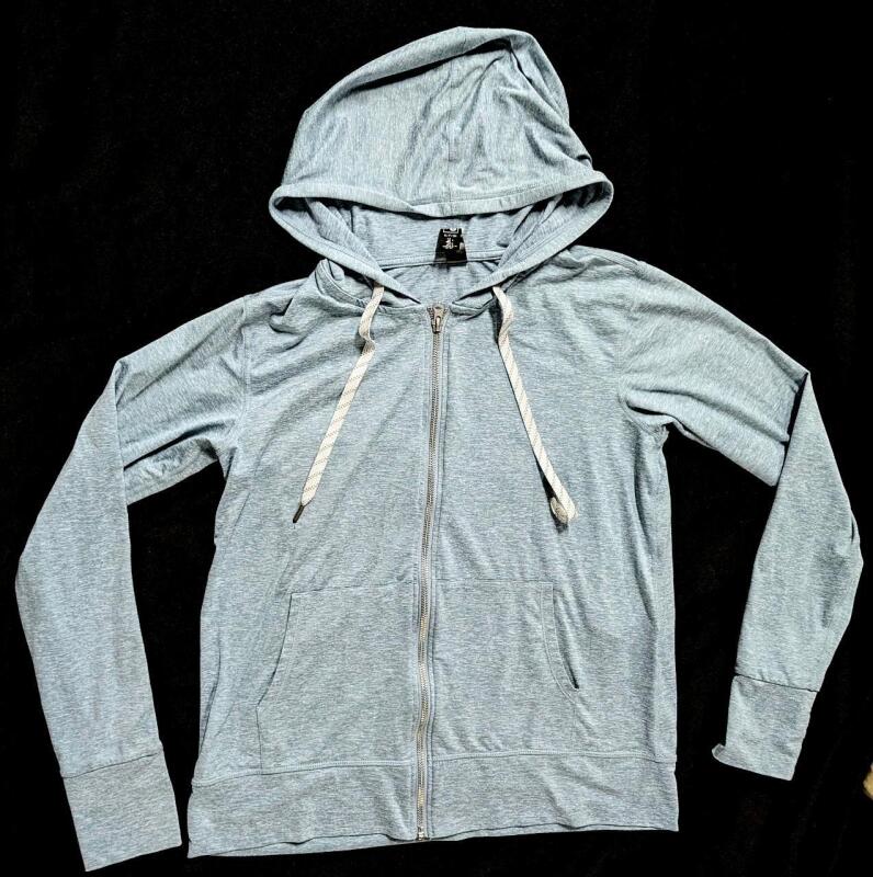 New Size SM Women's KIRKLAND Full-Zip Hooded Long-Sleeve Athletic Top