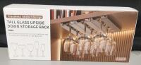 As New Tall Glaas Upside Down Storage Rack 2 Pack | Package Has Puncture, Does Not Impact Product Inside