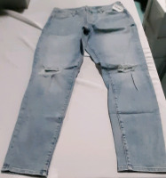 New Old Navy Ladies High Waisted, Straight Leg Jeans Size 14T