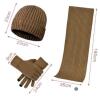 New Adult Scarf, Hat & Glove Set - 3