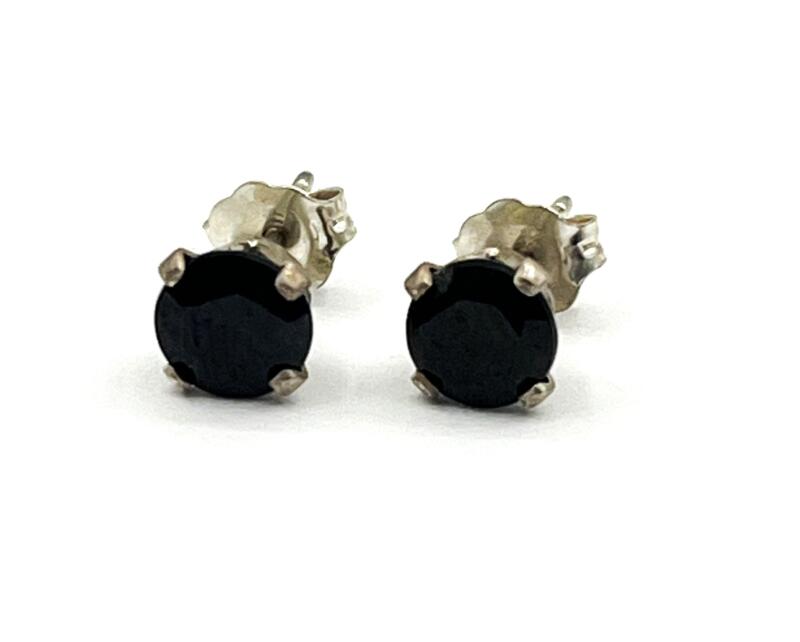 Sterling Silver Natural Blue Sapphire Earrings, Retail $300.00. Sapphire is the birthstone for September.