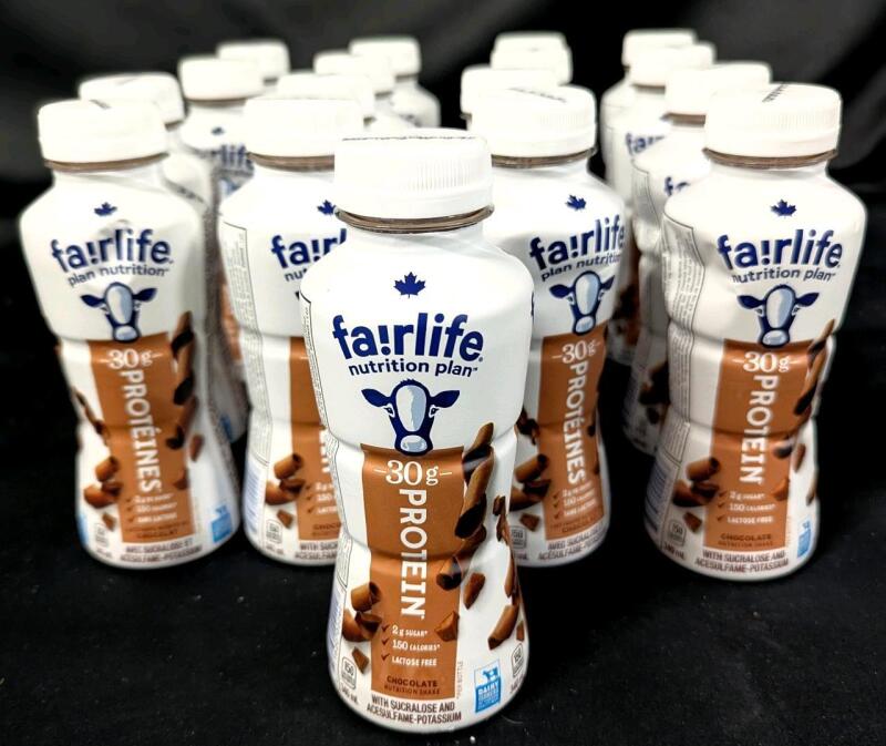 Expiry 2025 MA 05 Fairlife Nutrition Plan Chocolate 30g Protein Shakes, 340mL Bottles, Pack of 12, 150 Calories
