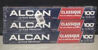 New 3 Pack Alcan Classic 100 Aluminum Foil
