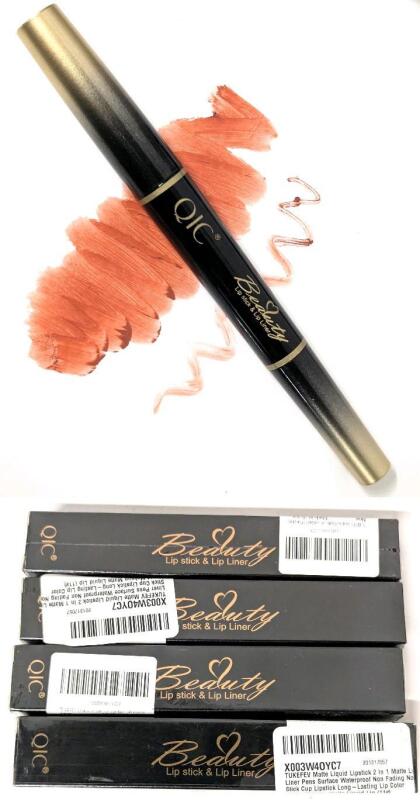 4 New Double Head Lipstick & Lipliner 2 in 1 , #11 Colour , Matte Surface Waterproof, Non Fading, Long-Lasting Lip Color Liquid Lipsticks [EXP 2027]