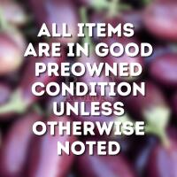 Items Are in Good Preowned Condition Unless Otherwise Noted