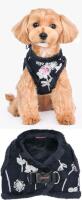 New Dog Size SM PINKAHOLIC NEW YORK New York Celandine Vest Dog Harness Step-in Warm Winter Embroidered Flower Pattern