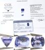 Natural Tanzanite, 2.56 cts, Rectangle Cushion Mixed Cut. 8.01 &times; 6.90 &times; 5.99mm, Laser Enscribed, With 10+ Year Old Appraisal, Estimated Replacement Value $3072 At That Time