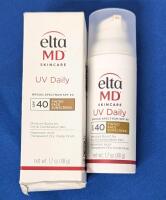 [See Desc] ELTA MD UV Daily 40SPF Tinted Face Sunscreen, Hyaluronic Acid With Hydration Boost For Dry/Combination Skin, 48g, EXP 04/2026