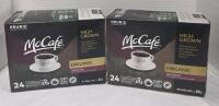 (BB2025AL30) 2 Mccafe Keurig Organic Dark Roast 24pack